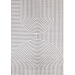Functional Modern Arches Area Rug - Grey White - 5' X 8'