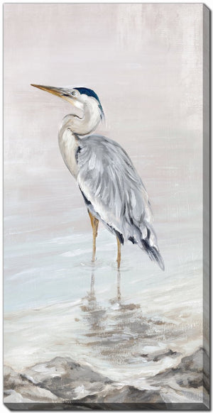 Wading in Calm I Wall Art - Blue/White - 20 X 40