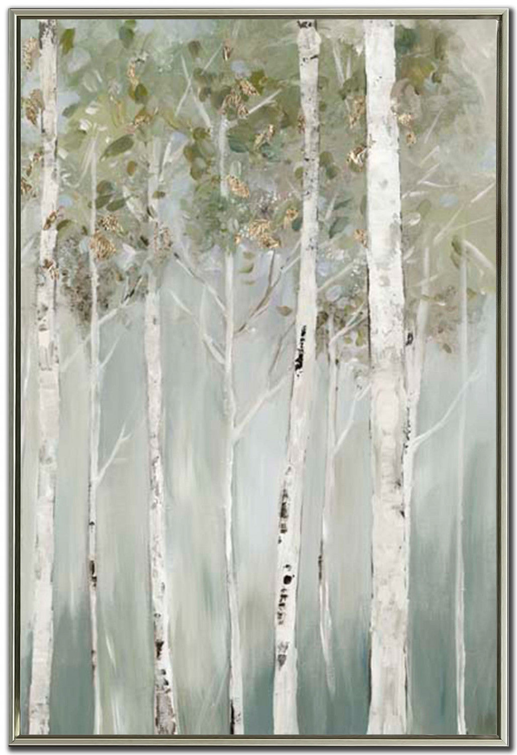 Ivory Woods II Wall Art - White - 45 X 30