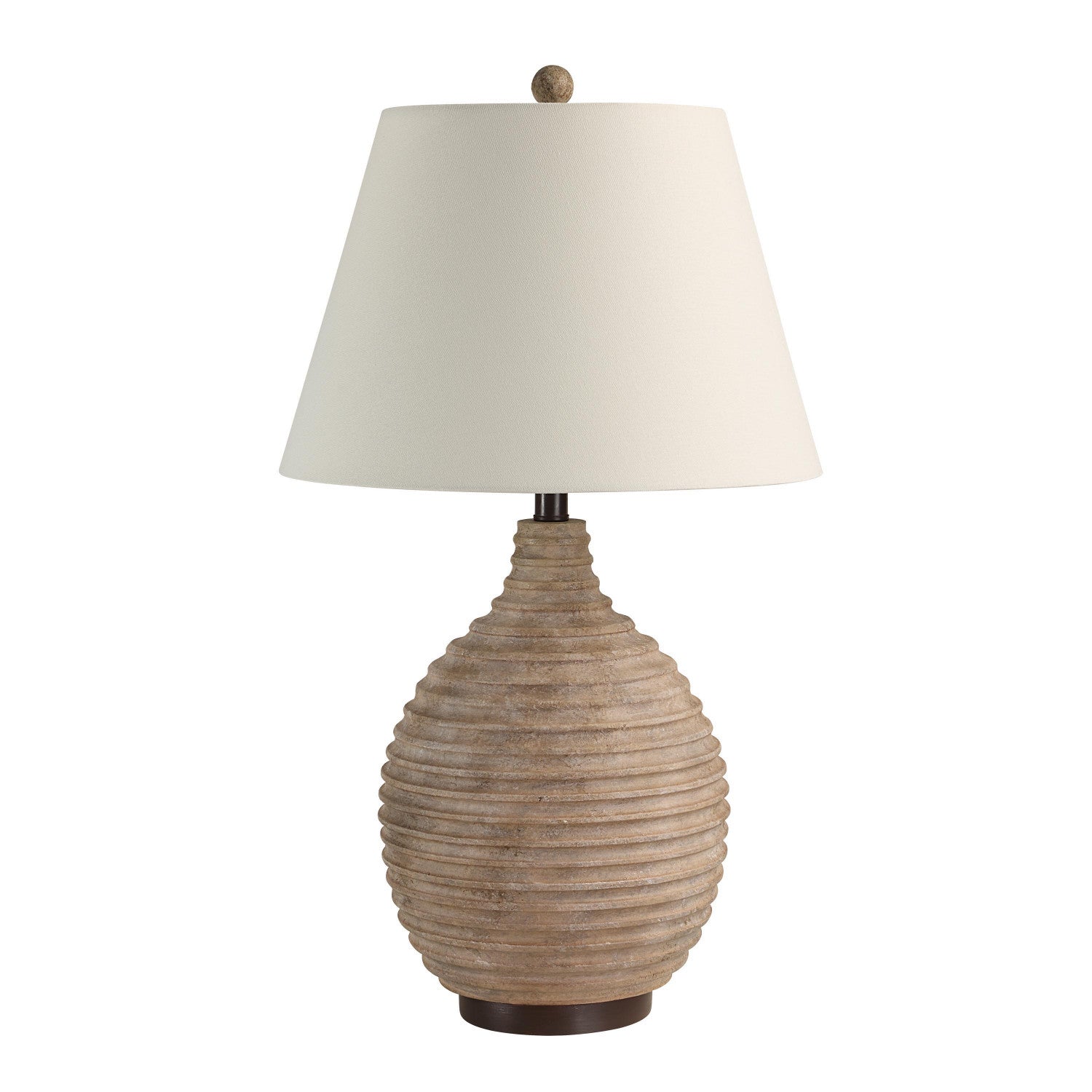 Cleo Table Lamp - Textured Brown/Ivory