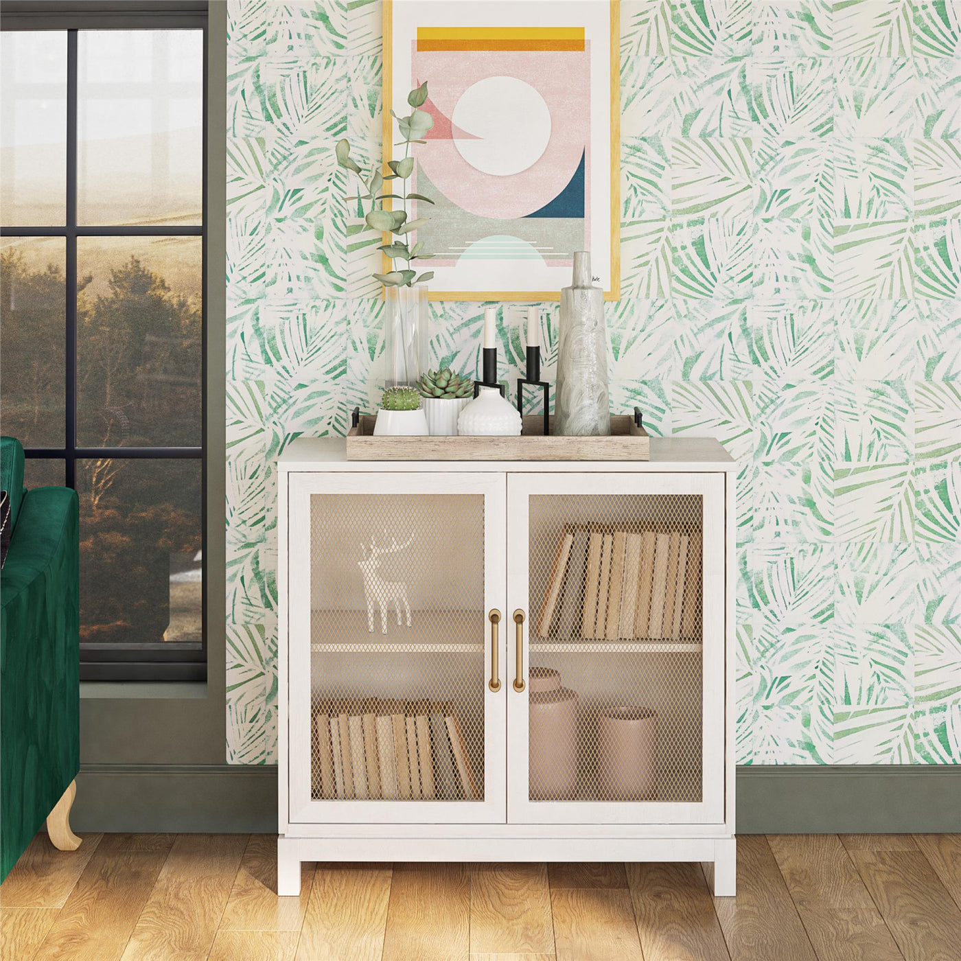 Tess Accent Cabinet - Ivory Oak