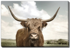 Highland Wisdom Wall Art - Brown - 38 X 60