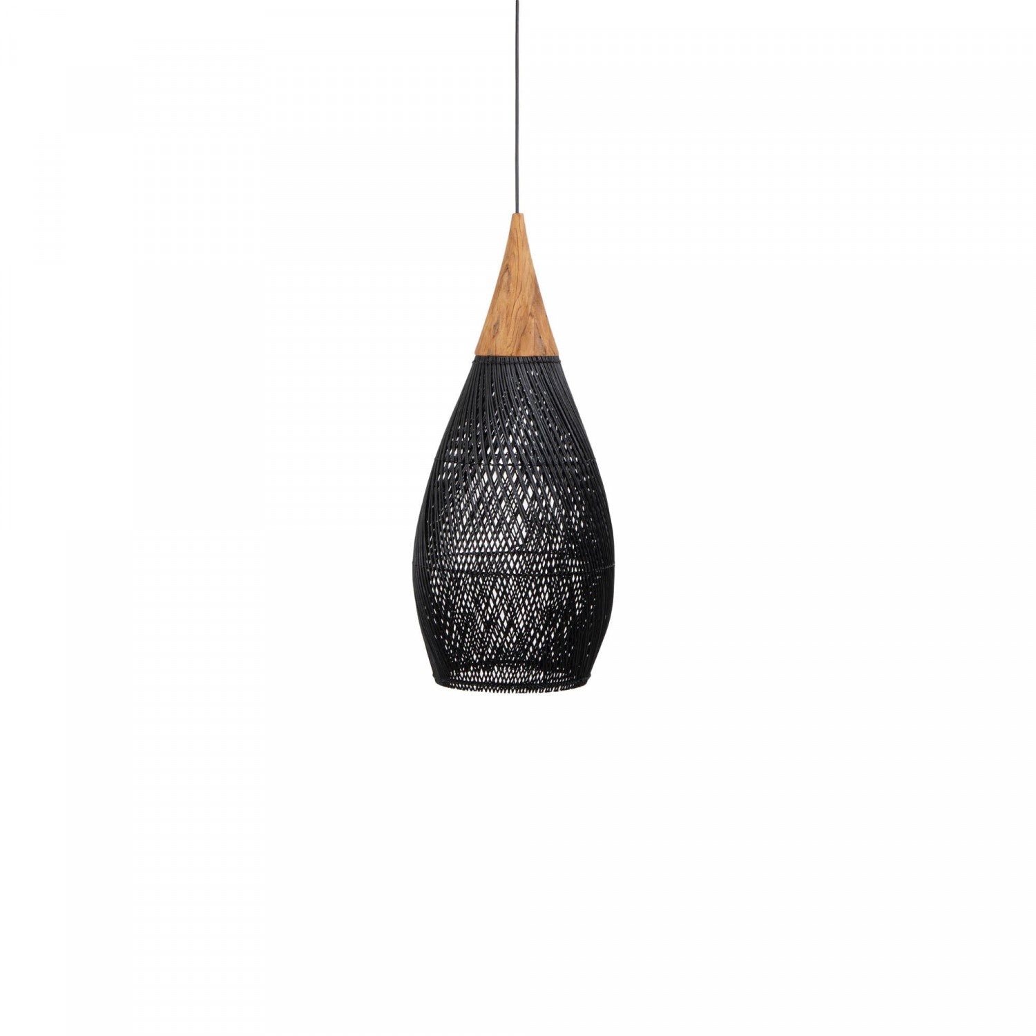 Bayan Horn Pendant Large - Black