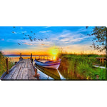 Dockside Dreams Wall Art - Multi-Colour - 10 X 20