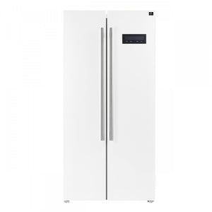 Forno Salerno 33" White Freestanding Side-by-Side Refrigerator (15.6 Cu. Ft.) - FFRBI1805-33WHT