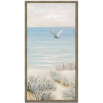 Quiet Shoreline II Art - Beige/Blue - 40 X 20