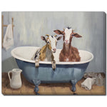 Goat Soak I Wall Art - Blue/Brown - 24 X 30