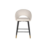 Mila Counter Stool - White/Black - Set of Two