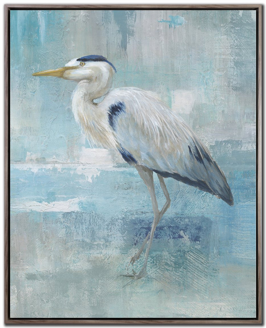 Elegant Watcher II Wall Art - Blue/White - 24 X 30