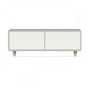 Forno Tavolo Smart Coffee Table With Dual Refrigerator Drawers - White - FCTFR7006-51WHT