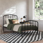 Novogratz Bushwick Metal Platform Twin Bed - Black