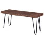 Eberlinn Live Edge Bench - Matte Brown