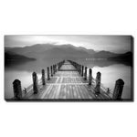 Dock to Nowhere Wall Art - Grey/Black - 30 X 60