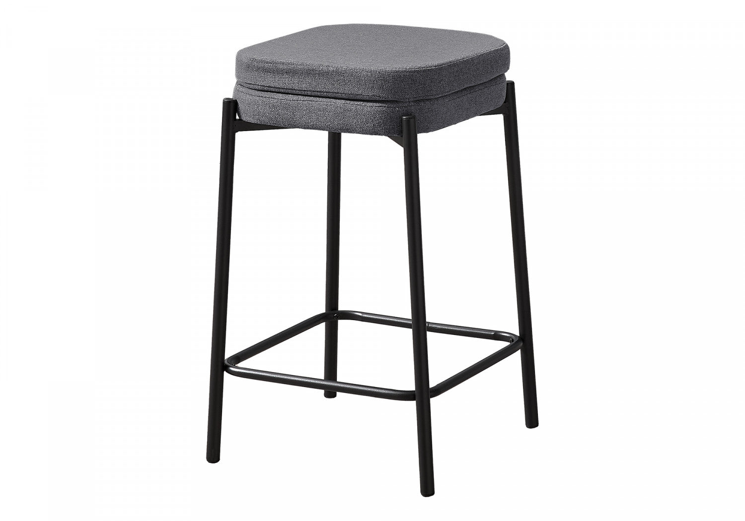 Aspen Counter Stool - Black/Grey - Set Of Two