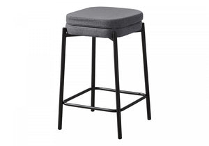 Aspen Counter Stool - Black/Grey - Set Of Two