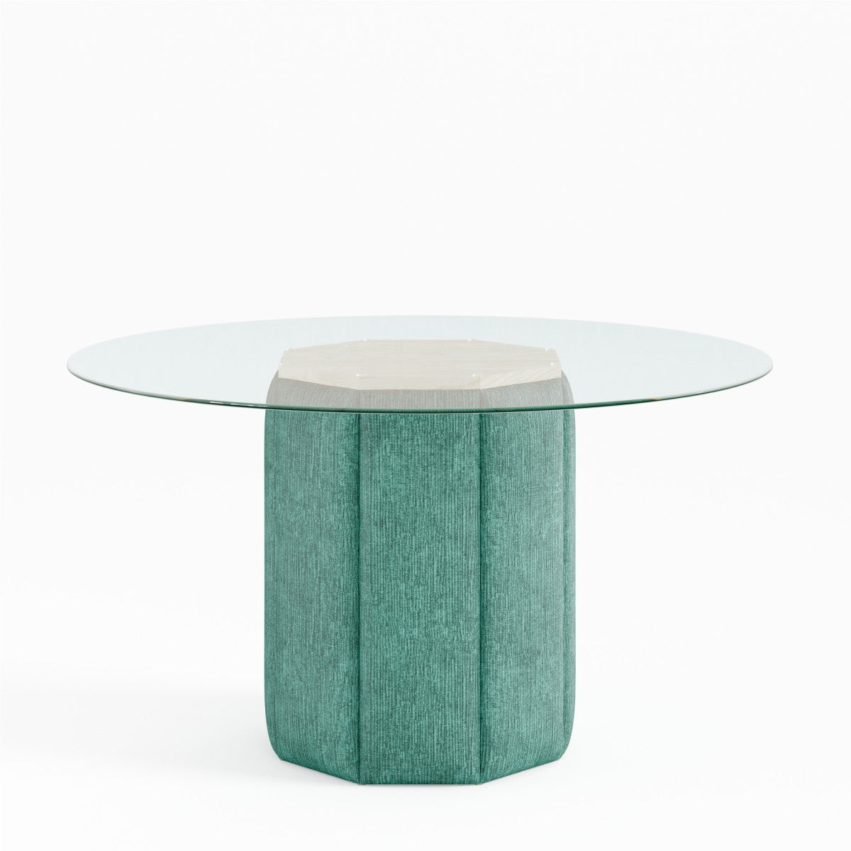 Sundre 54" Round Dining Table - Coastal Green
