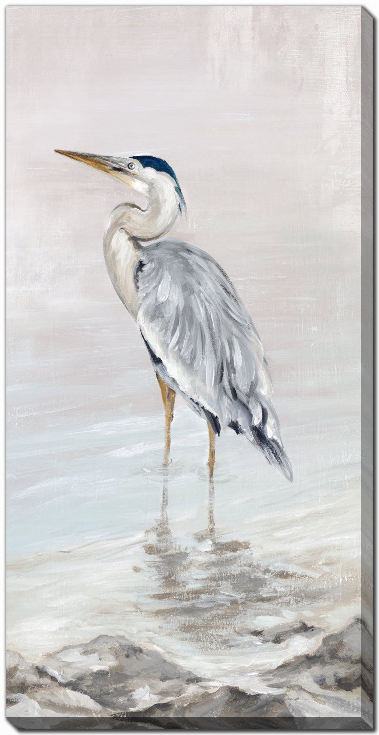 Wading in Calm I Wall Art - Blue/White - 30 X 60