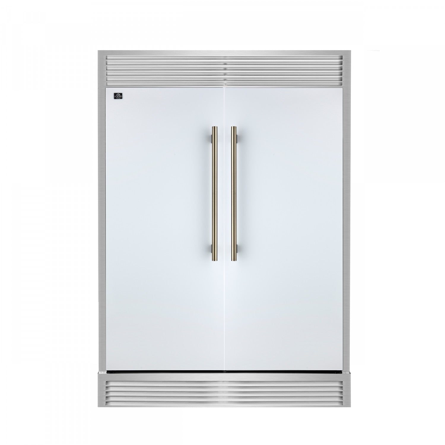 Forno Maderno 60" White 2-piece Built-In Convertible Refrigerator/Freezer (27.2 Cu. Ft.) - FFFFD1722-60SG-WHT