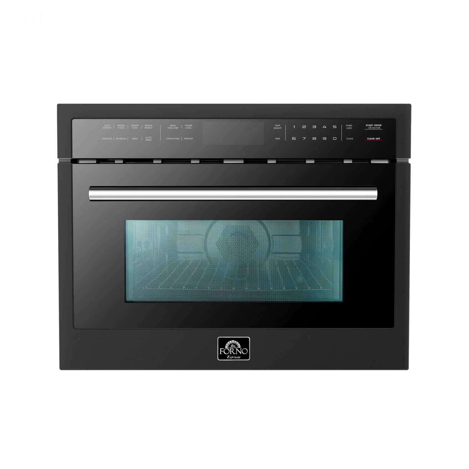 Forno Oliena Black 24" Built-In Microwave Convection Oven (1.6 Cu. Ft.) - FMWDR3093-24BLK