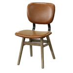 Lamarthe Dining Chair - Tan Brown - Set of Two