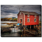 By the Bay Wall Art - Blue/Red - 22 X 28