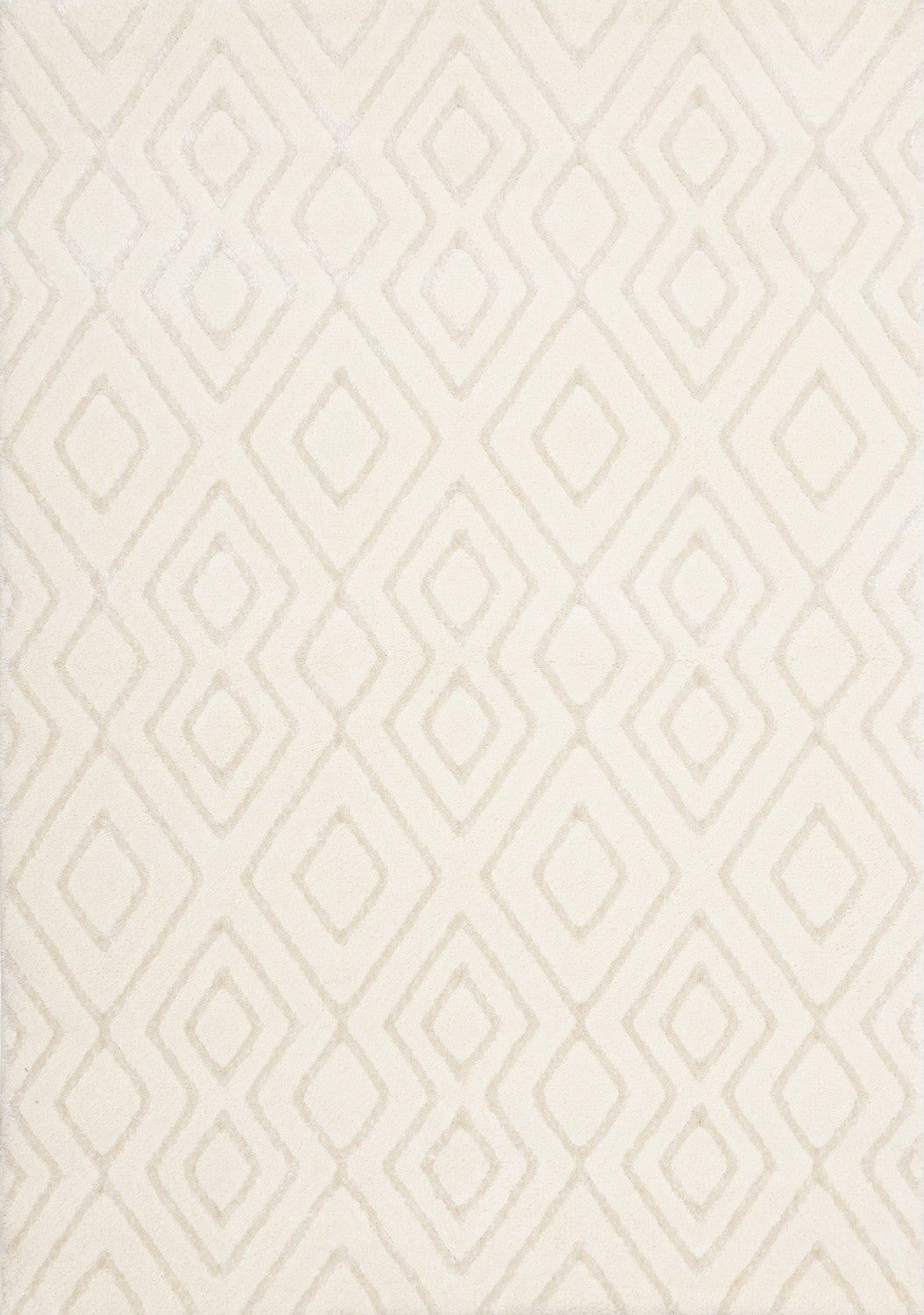Sasha Soft Diamonds Area Rug - 5' X 8' - Cream