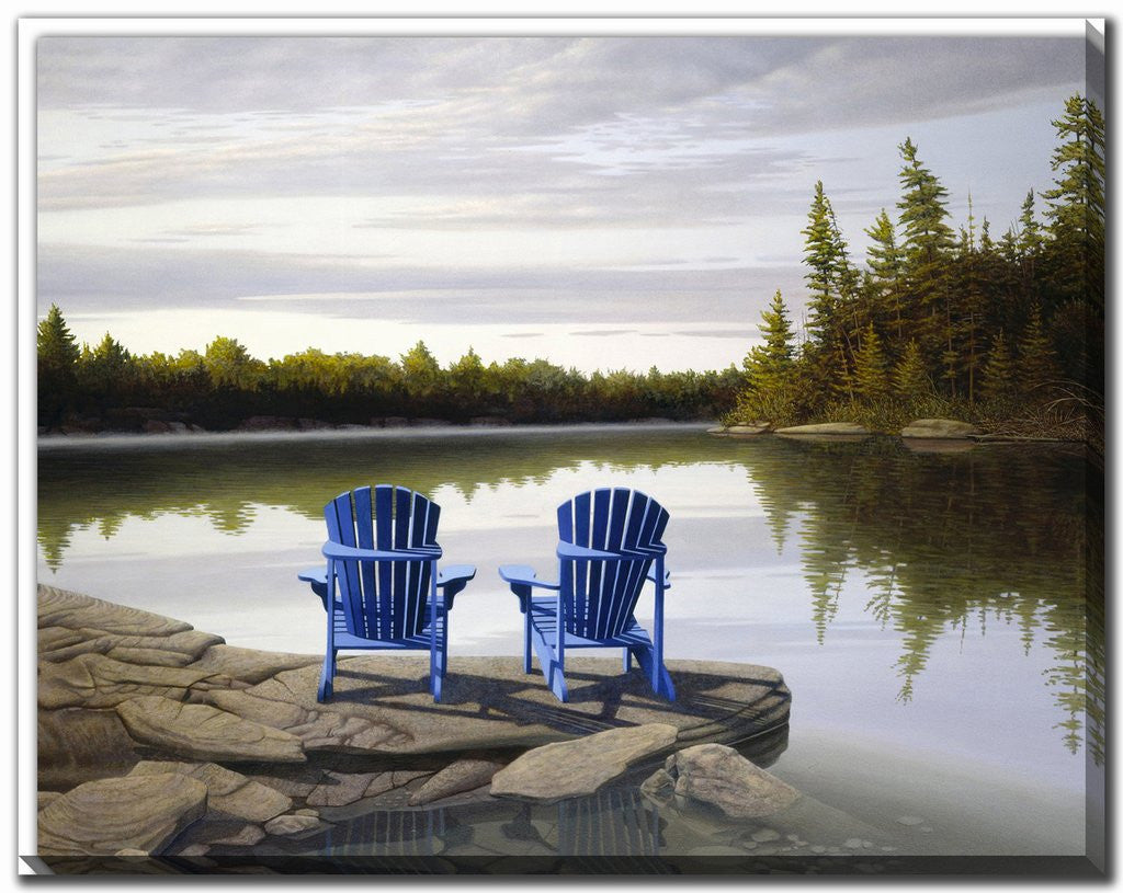 Northern Peace Wall Art - Blue/Green - 22 X 28