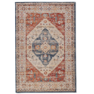 Salsa Medallion Outdoor Rug - 6' x 9' - Red/Blue