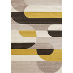 Maui Contemporary Geometric Area Rug - Cream Yellow - 8' X 11'