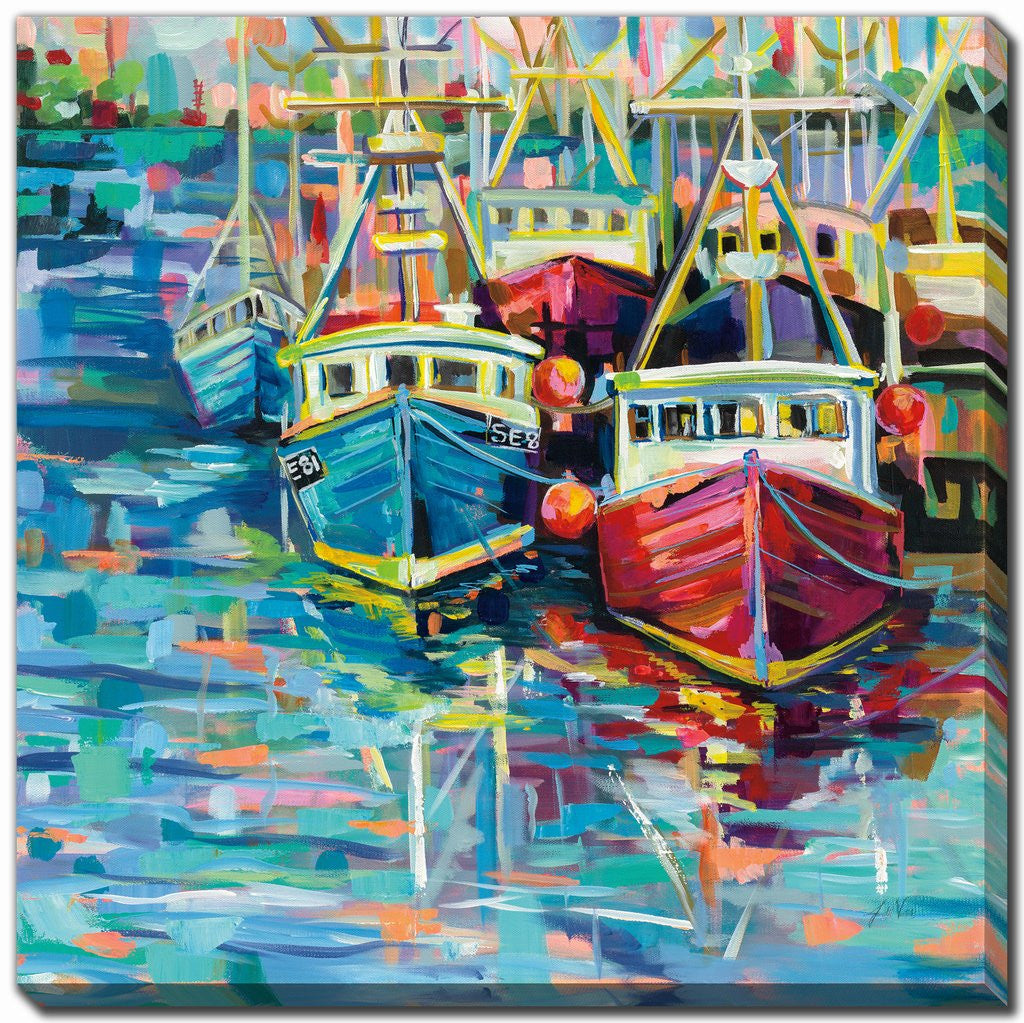Harbour Carnival Wall Art - Multi-Colour - 24 X 24