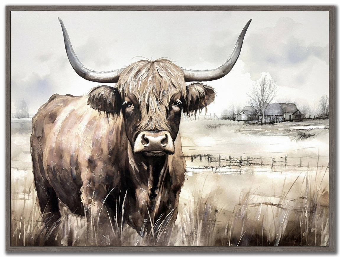 Country Guardian Wall Art - Brown - 36 X 48