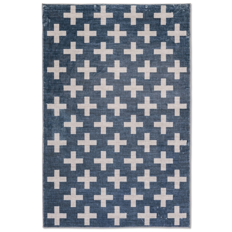 Dreamland Cross Stitch Rug - 4' x 6' - White