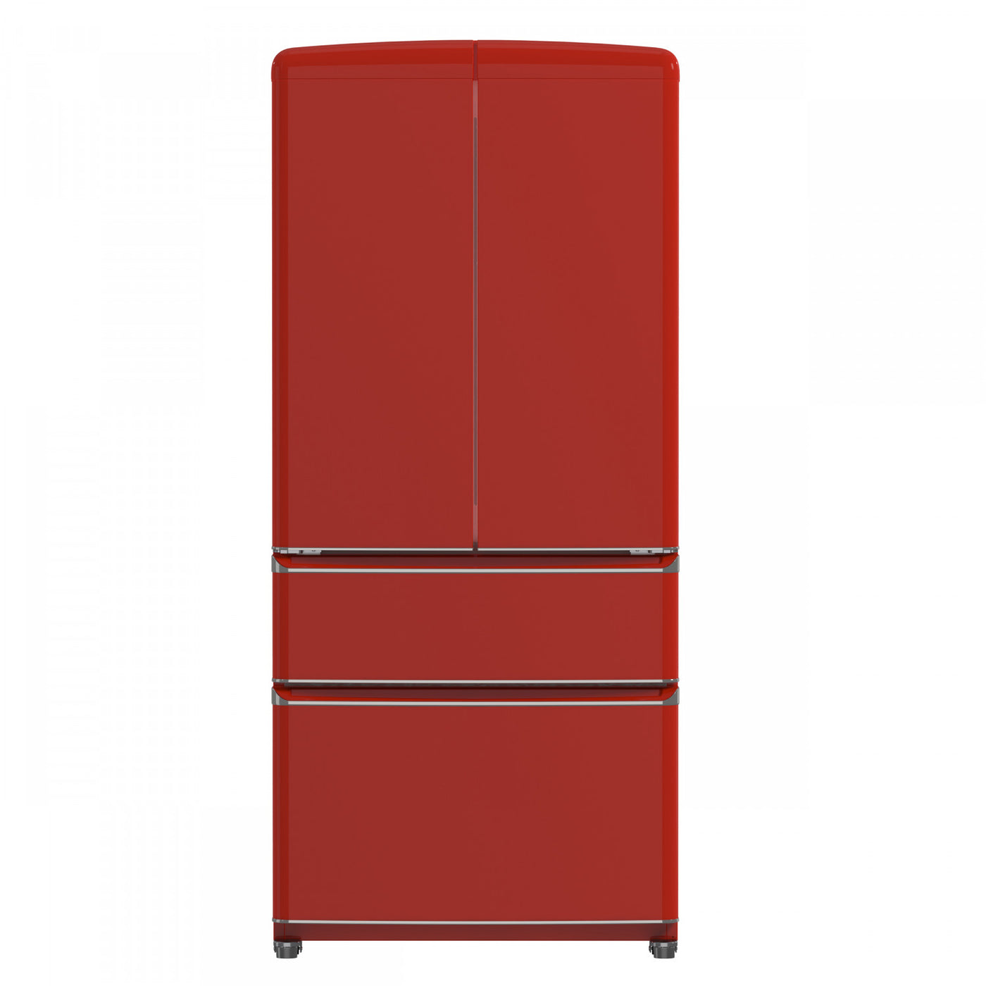 Forno Luigi Red French Door Refrigerator (18 Cu. Ft.) - FFFFD1791-33RED