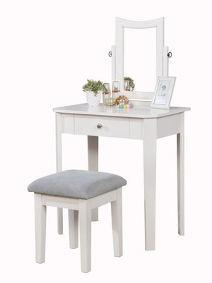 Kyrie Vanity Table Set - White