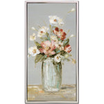 Vintage Blossoms II Wall Art - Multi-Colour - 36 X 18