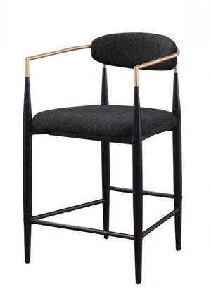 Mykos Bar Stool - Black - Set of Two