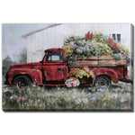 Vintage Delivery I Art - Red/Green - 24 X 35