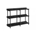 Orla Sofa Table - Marble Black