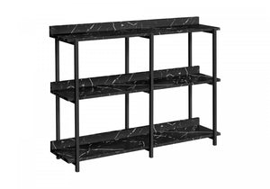 Orla Sofa Table - Marble Black