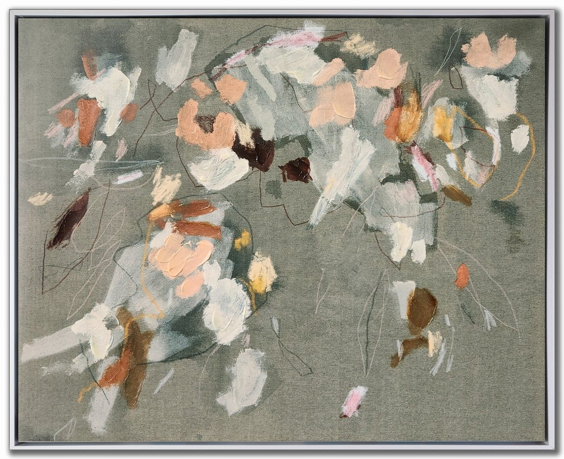 Botanic Rhythm II Wall Art - Multi-Colour - 24 X 30