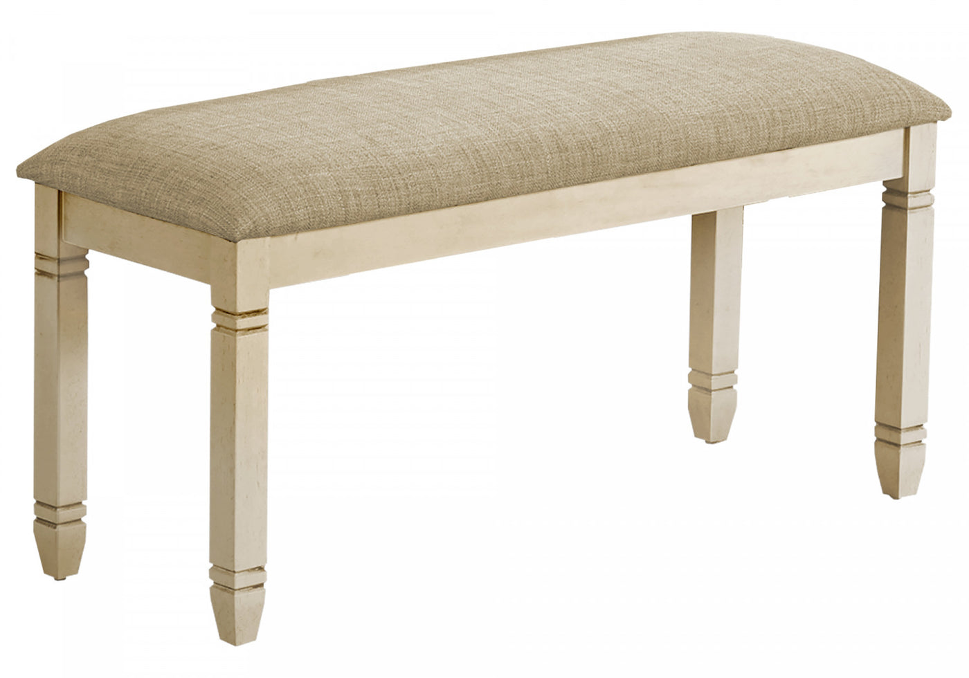 Dalen Bench - Antique White/Beige