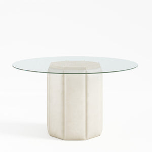 Sundre 54" Round Dining Table - Beige