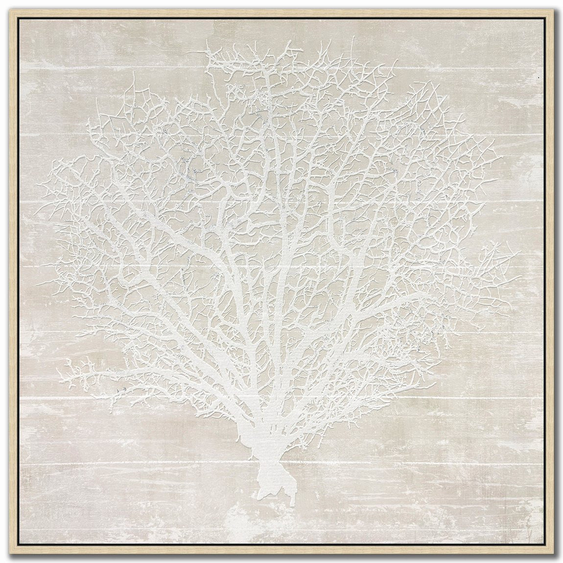 Sea Lace II Wall Art - White - 30 X 30