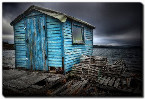 Echoes by the Shore Wall Art - Blue - 38 X 60