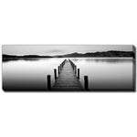 Infinite Calm Wall Art - Black/White - 20 X 60