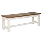 Borsgade Bench - White/Natural