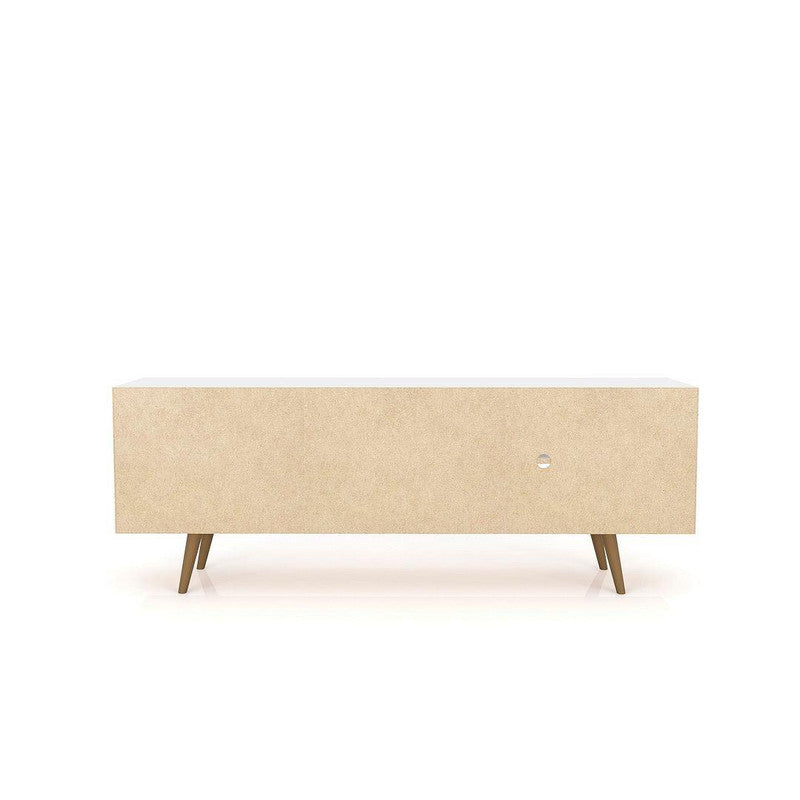 Lekedi 63" TV Stand - White/3D Brown Print