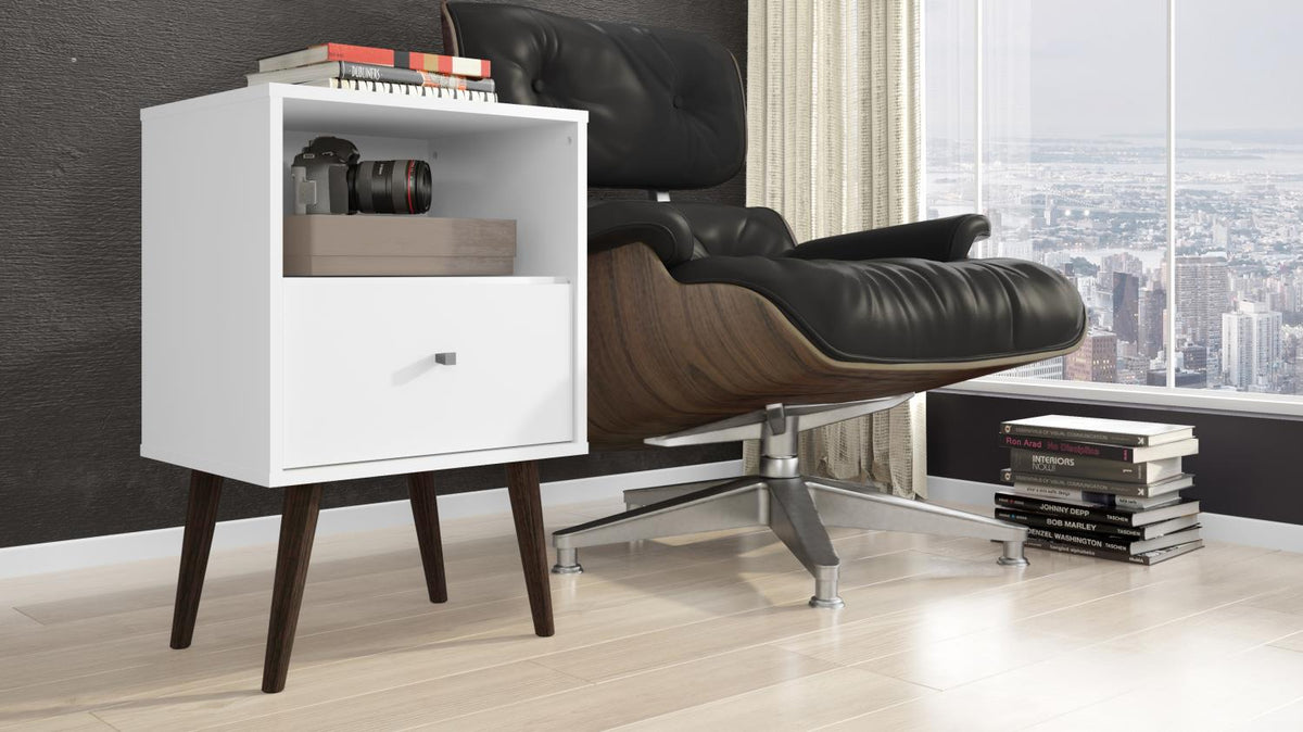 Lekedi I Night Table - White