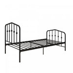 Novogratz Bushwick Metal Platform Twin Bed - Black