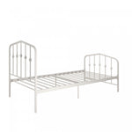 Novogratz Bushwick Metal Platform Twin Bed - Off White